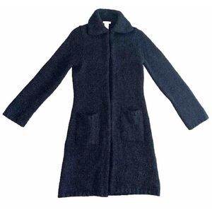 J. CREW Women's Alpaca Cardigan Shawl Sweater Coat Gray Size Petite Small